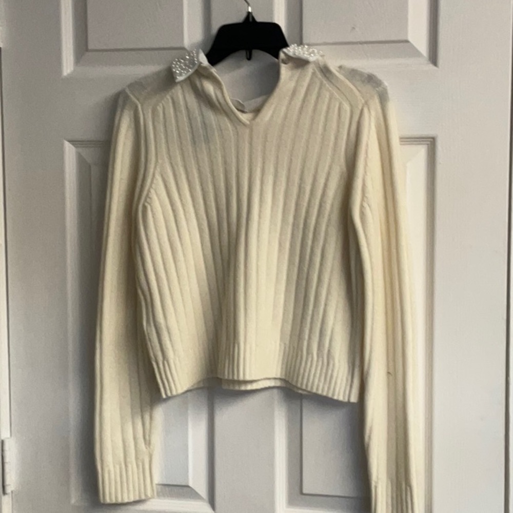 Micloza Ribbed Collared Sweater - Picture 5 of 7